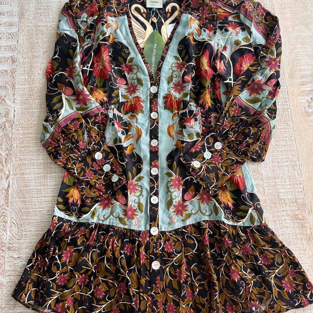 FARM Rio Floral Mini Dress - Multicolor - Picture 9 of 10